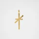 Star Cross Gold Pendant