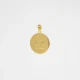 Round Gold Zodiac Pendant