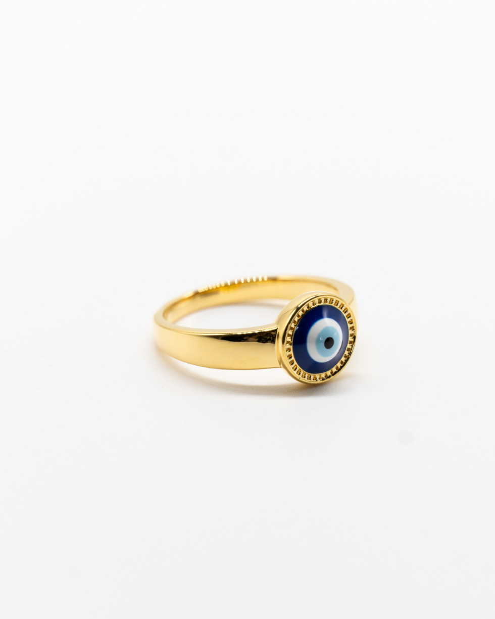 Evil Eye Gold ring