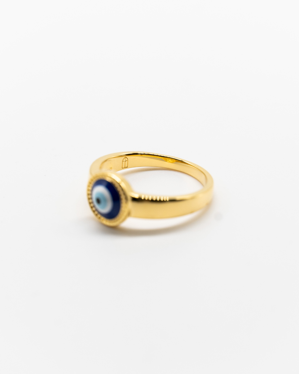 Evil Eye Gold ring