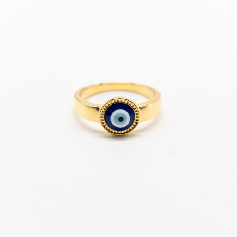 Evil Eye Gold ring