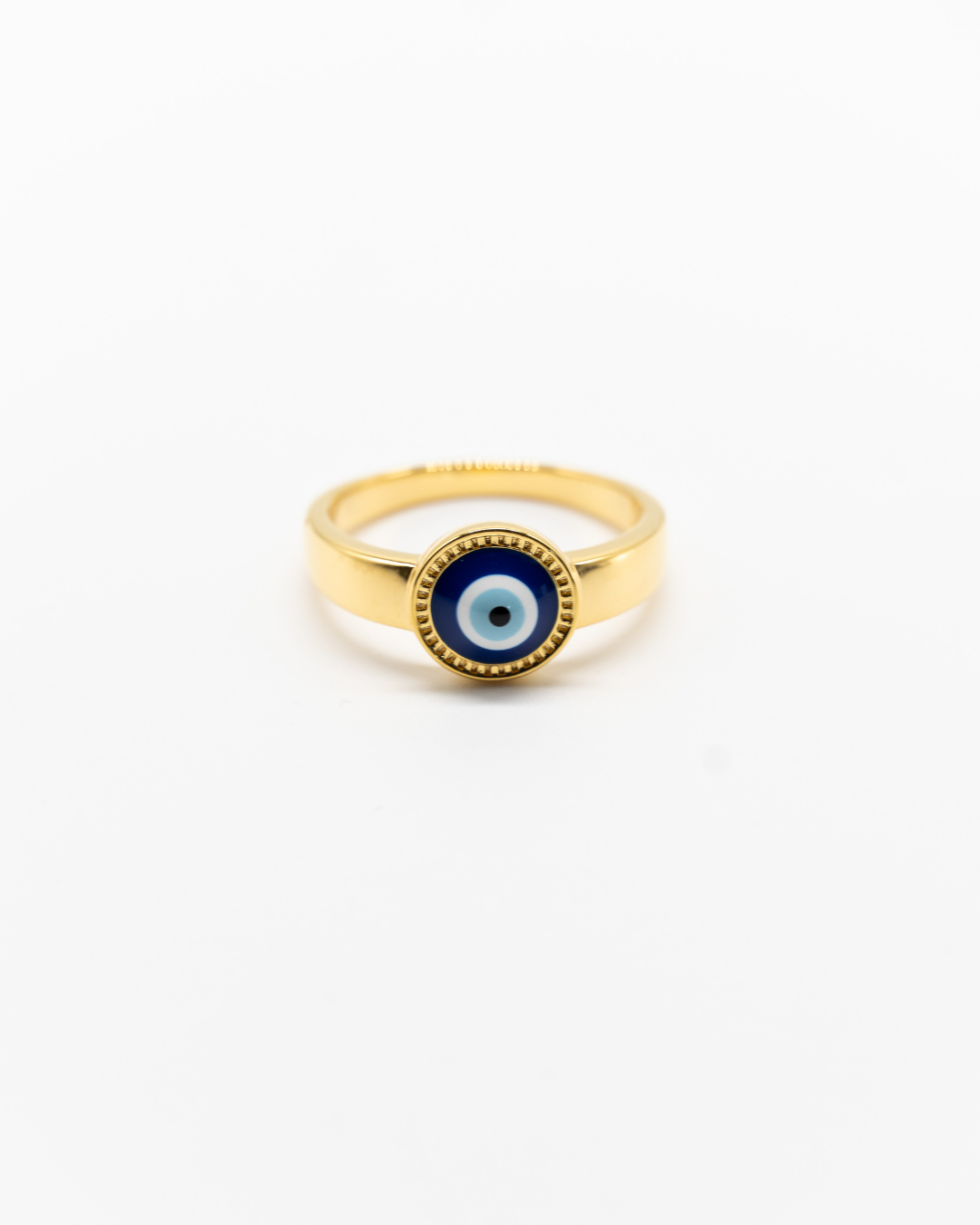 Evil Eye Gold ring