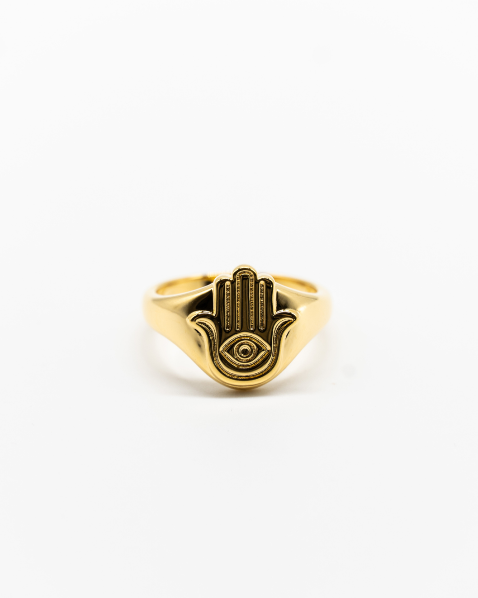 Hamsa Gold Ring