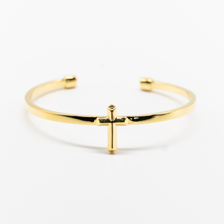 Gold Cross Bracelet