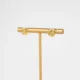 Moon and star stud earring gold